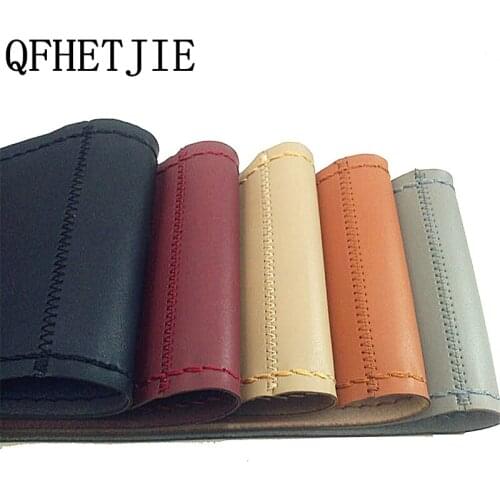 New 5 styles Free Delivery 38cm Auto Car Steering Wheel Cover Soft Anti-slip Car Steering Cover Braid With Needles and Thread