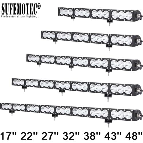 30W 90W 12W 150W 180W Single Row Led Work Light Bar For Car 4x4 Offroad Truck SUV 4WD Spot Flood Combo Beams Driving Headlight