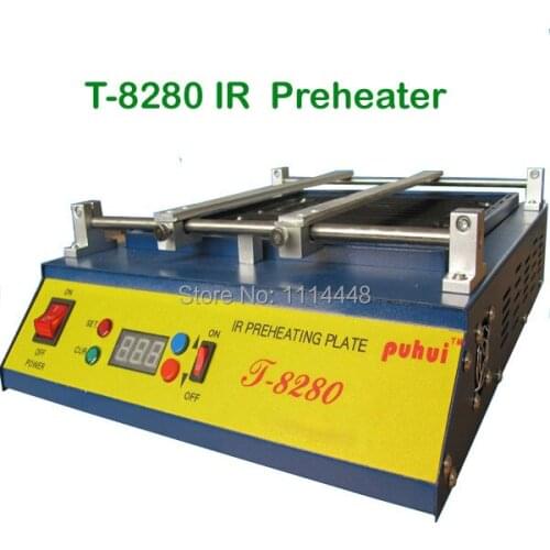 IR Preheating Solder Station T8280 PCB Preheater Plate SMD Rework Station 110V / 220V