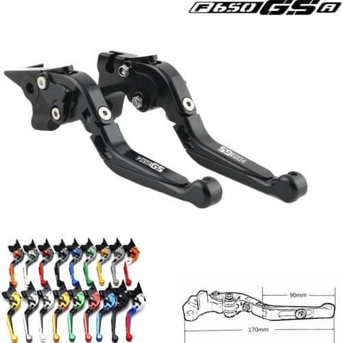 For BMW F650GS F650 GS 650GS 2003-2010 LOGO Motorcycle Adjustable Foldable Extendable Brake Clutch Lever
