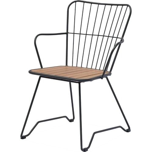 TT Outdoor Chair Balcony Leisure Chair Solid Iron Plastic Wood Chair Coffee Leisure Chair Garden Chair