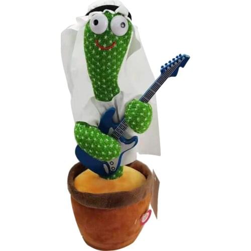 Dancing Cactus Toys Electronic Plush Toys Twisting Singing Dancer Novelty Funny Music Luminescent Gifts For Kid