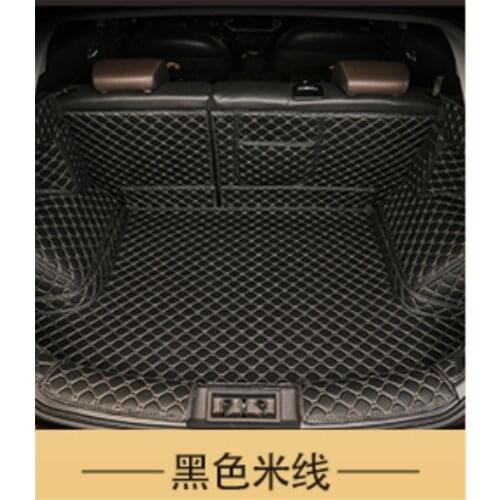 Fiber Leather Car Trunk Mats Cargo Liner for Chery Tiggo 4 2017 2018 2019 Tiggo5x rear boot Carpet Pad Cover Car styling