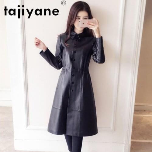 Tajiyane Real Leather Jacket Women 2020 Autumn Genuine Sheepskin Coats Woman 100% Sheep Skin Parkas Clothes Mujer Chaqueta TN801