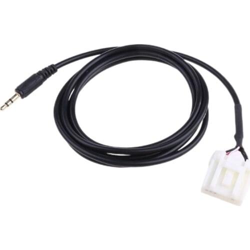 T3ED 3.5mm Mini Jack AUX Player Earphone Input Cable Adapter For Mazda 2 3 5 6