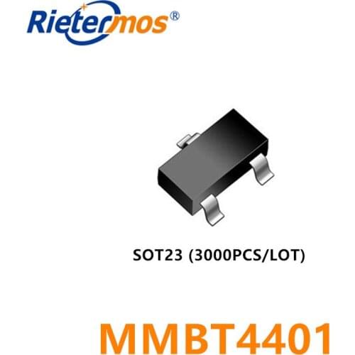 3000PCS MMBT4401 MMBT4401LT1G SOT23 2X NPN 600MA 40V MADE IN CHINA