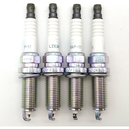 4 PCS 22401-CK81B LZKAR6AP-11 Platium Spark Plug For NISSAN QASHQAI TIIDA X-TRAIL NV200 NOTE MARCH SENTRA 22401CK81B LZKAR6AP11