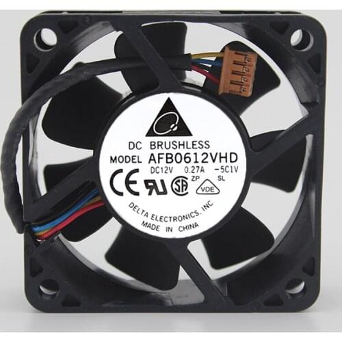 AFB0612VHD 6CM 6020 12V 0.27A Chassis Fan Computer Fan CPU Fan