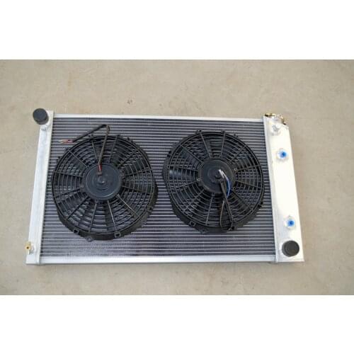 ALUMINUM RADIATOR + FANS For Chevy 1970-1981 Camaro /75-79 Nova/68-73 Chevelle El Camino