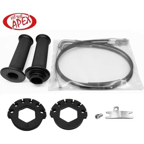 Quick Action Throttle Complete with Cables Kit For YamahaYZF-R6 2006-2016 07 08 09 10 11 12 13 14 Push Pull Throttle Assembly