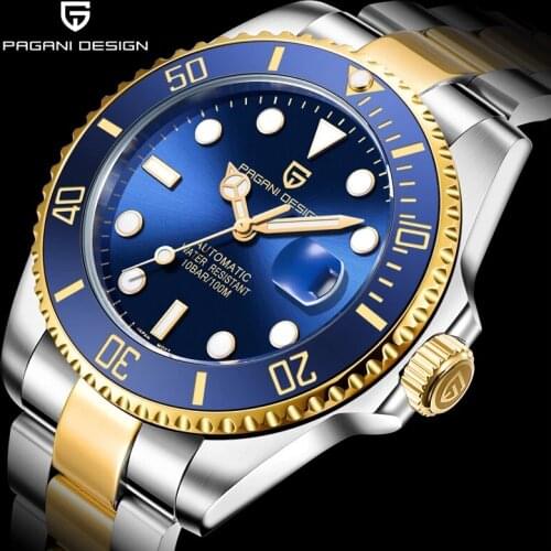 Pagani Design 2021 New Fashion Brand Casual Mens Mechanical Watches 43mm Sapphire Glass Waterproof NH35A Movement Watch Relogio