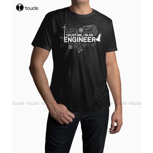 New Engineer T-Shirt T Shirt Trust Me I'M An Engineer Tshirt Engineer Engineer Print Engineer Gifts Dad Gift Cotton T Shirt Tee