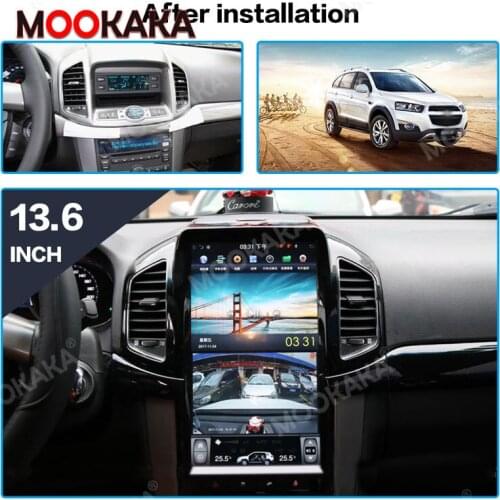 Android 9.0 4+64G ROM Tesla style GPS Navig For Chevrolet Captiva 2013-2017 Head Unit Multimedia Radio Tape Recorder NO DVD Play