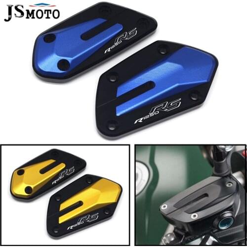For BMW R1250RS R1250 RS r1250rs 2014-2018 CNC Motorcycle Front Brake Clutch Fluid Reservoir Cover Cap With LOGO Accessories
