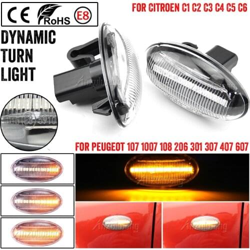 LED Side Marker Light Repeater Lamp For Peugeot 206 207 307 407 Partner Citroen Expert Citroen Berlingo Xsara Elysee Jumpy C3 C5