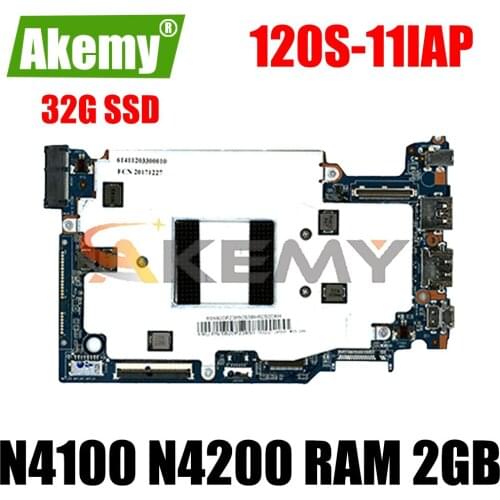 For Lenovo 120S-11IAP S130-11IGM notebook motherboard CPU N4100 N4200 RAM 2GB with SSD 32GB tested 100% work