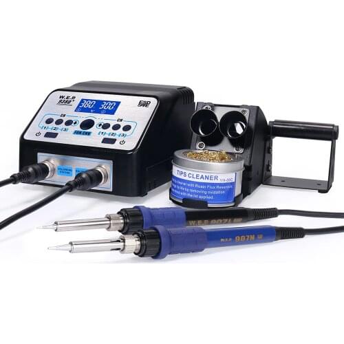 WEP 938D+ Upgraded Version 45W 60W Double Electric Soldering Iron Kit Set