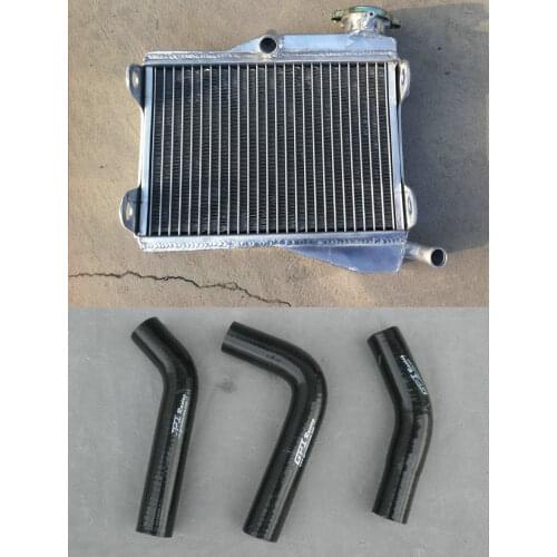 NEW Aluminum Radiator & Silicone Hose FOR Yamaha RD250 RD350 YPVS LC II 4L0 4L1 RD250LC RD350LC RD 250 350 2-stroke