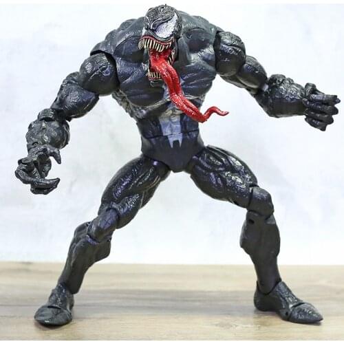 Marvel Original 18cm Venom from Spider Man PVC mini doll Anime Action Figure Collectible Toy model for children gift