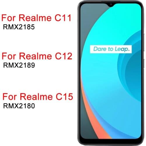 Original LCD For Realme C11 C12 C15 Display With Frame For Oppo Realme C15 RMX2180 LCD Touch Screen Panel 6.5" Display Parts