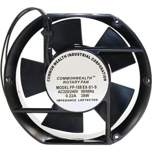 Axial Fan FP-108EX-S1-B 220V 38W Dual Bearing Cooling Fan Oval 172X150X51mm