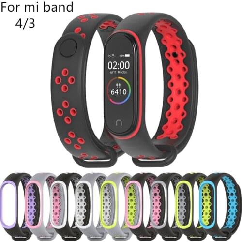 Mi Band 3 4 Strap Bracelet wrist wach xiomi Mi band3 4 accessories smart brtacelet sport Silicone Strap for Xiaomi mi band 4 3