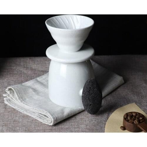 Hand brewed coffee filter set with V60 Glass Coffee pot hand brewing pots coffee pour over coffee kettle pot dripper stand cup