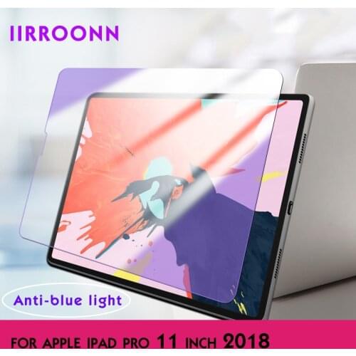 Anti-Blue Light Screen Protector For Apple iPad pro 11 inch 2018 iPad 10.5 iPad 9.7 Tempered Glass Tablet Protective Film