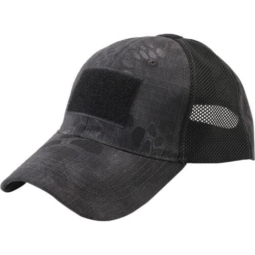 Outdoor Camouflage Adjustable Cap Mesh Military Airsoft Fishing Hunting Hat U7EF