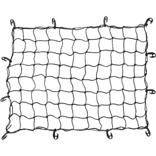 Universal Car Cargo Net Mesh Trunk Net Luggage Storage Stretchable Elastic Mesh Net Cargo Organizer with 12 ABS Hooks 90x120cm