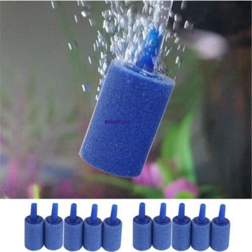 10Pcs/Set Fish Tank Aquarium Air Stone Bubble Wall Aeration Tube Oxygen Pump Diffuser High Efficiency And Without Pollution