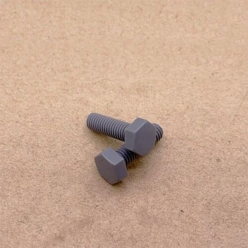 2pcs M16 nylon screws hexagon screw PVC outer hex bolts Insulating plastic bolt 65mm-100mm long
