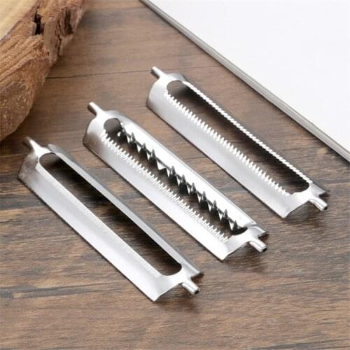 20pcs Stainless Steel Vegetable Fruit Peeler Slicer Shredder Peeler Kitchen Cutter Multifunction Blade Grater Kitchen Accessory