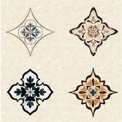 21Pcs Self Adhesive Floor Tile Diagonal Stickers Applique Waterproof Anti-Skid Floor Wall Sticker European Living Room Decor