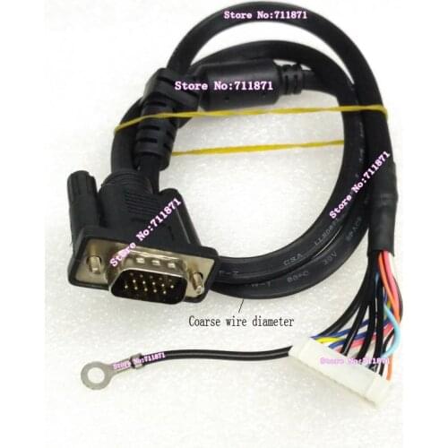 80cm Assembly LCD monitor TV D-Sub VGA Line Cable 12P to 15P VGA D-Sub Cable Line 12P 15P Lcd TV Monitor built-in VGA Video Line