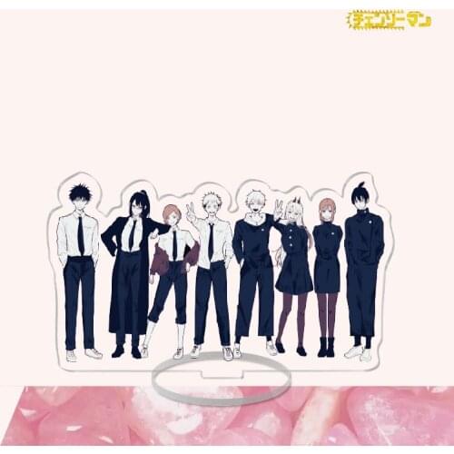 Chainsaw Man Cosplay Denji Pochita Makima Power Beam Angel Acrylic Stand Figure Anime Model Toy Desk Decor Cosplay Gifts