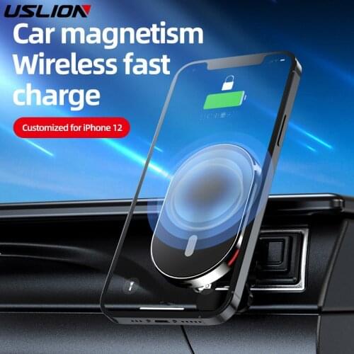 Wireless Charger 15W Magnetic Car Charger Holder Adsorbable Car For iphone 12 ProMax Charging Mobile phone Magnet Holder Mount