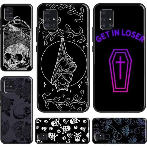 Skull Gothic Creepy Pastel Goth Case For Samsung A52 A12 A32 A42 A72 A71 A51 A31 A11 A21S A20e A20S A40 A50 A70 A02S Cover