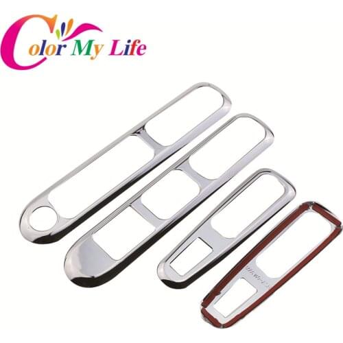 Color My Life Car Window Lifter Panel Frame Decoration Cover Trim Sticker For Peugeot 3008 2012 2013 2014 2015 accessories