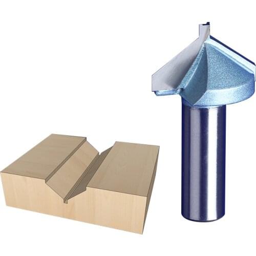 Woodworking Tools 1/2*32*4mm 2 Flutes 3D Bits Router V-grooving Tools Tideway 9243