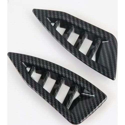 For Subaru Outback 2021 2022 Carbon Fiber Dashboard Air Conditioning Outlet Frame Decoration Cover Trim Accessories Styling