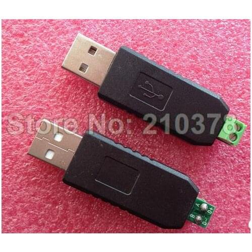 HOT SALE! 2pcs/lot USB to RS485 485 Converter Adapter Support Win7 XP Vista Linux Mac OS WinCE5.0