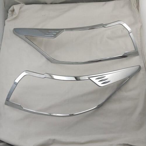 ABS Chrome plated Rear Light Lamp Cover 2PCS For Toyota XP150 Vios Yaris Sedan 2014 2015 2016 Tail Light Cover Trim