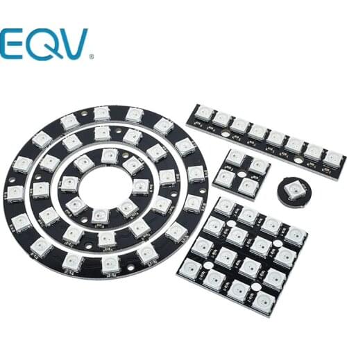 4 8 12 16 channel WS2812 WS2812B WS 2811 5050 RGB LED Lamp Panel Module 5V 1Bit 4Bit 8Bit 12Bit 16Bit 24Bit Rainbow LED Precise