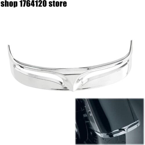 Motorcycle Chrome Rear Fender Flare Trim Tip Decorative Trim Tip For Harley Softail FLSTF Fatboy 2007-2015 2016