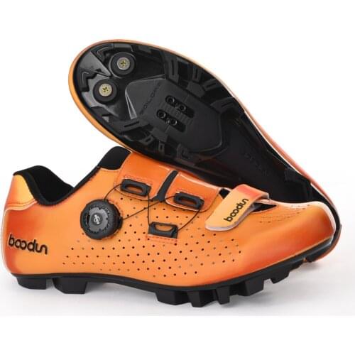 New MTB road bike microfiber self-locking shoes ultra-light non-slip professional bicycle racing shoes nylon breathable Shoes