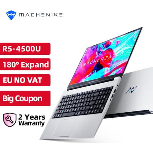 Machenike AMD Ryzen 5 4500U Laptop WiFi 6 Ultrabook 8G 3200MHz 512G SSD 15.6'' FHD Notebook Office Laptop Metal A/D Shell