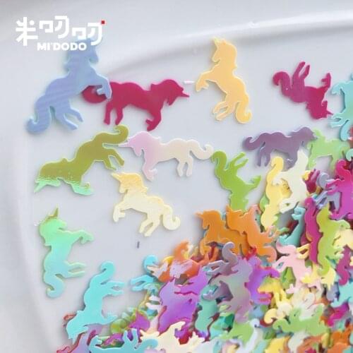 Unicorn Sequins 20g 9*20mm Paillette Sewing Garment Accessories Clothing Accessories DIY Sequins for Scrapbooking Shakes