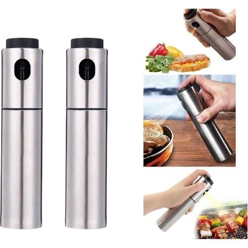100ml Stainless Steel Oil Vinegar Sprayer Dispenser Spraying Bottle Mist for Cooking Paste Salads BBQ Grill condiment bottle