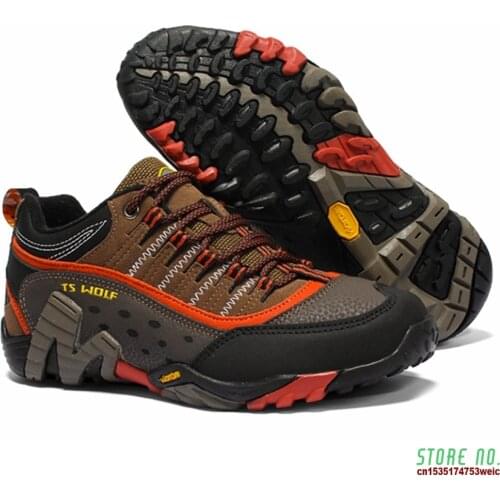 Outdoor sport genuine leather hiking shoes women ladies breathable trekking shoes women hiking sneakers camping walking shoes